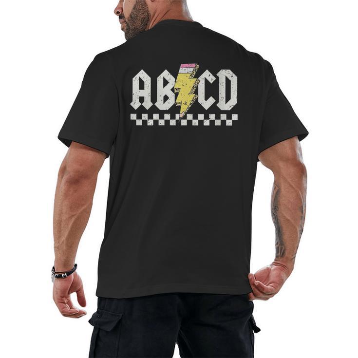 ABCD Teacher Men's Back Print T-Shirt