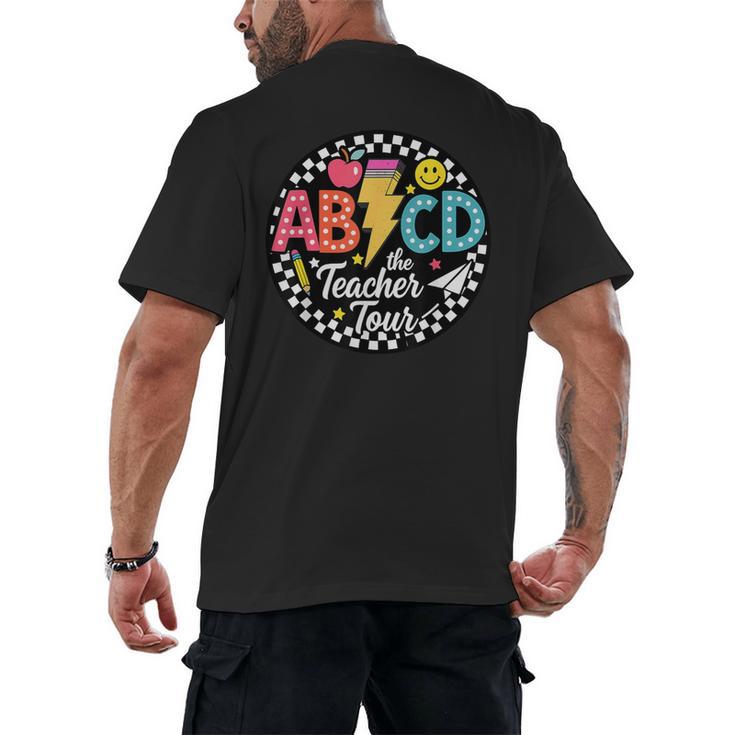 ABCD The Teacher Tour Back To School First Day Of School Men's Back Print T-Shirt