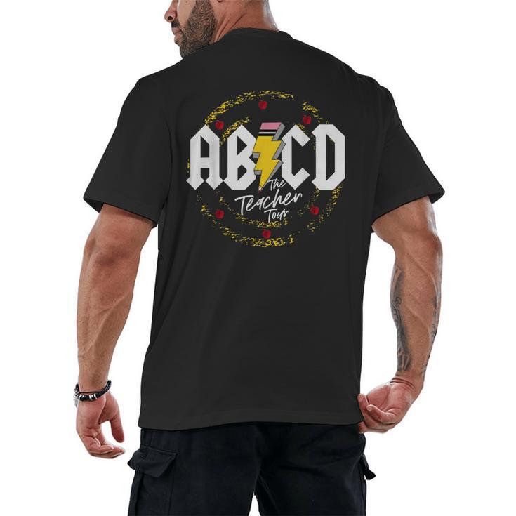 ABCD The Teacher Tour Last Day Of School Rockin' Teacher Men's Back Print T-Shirt