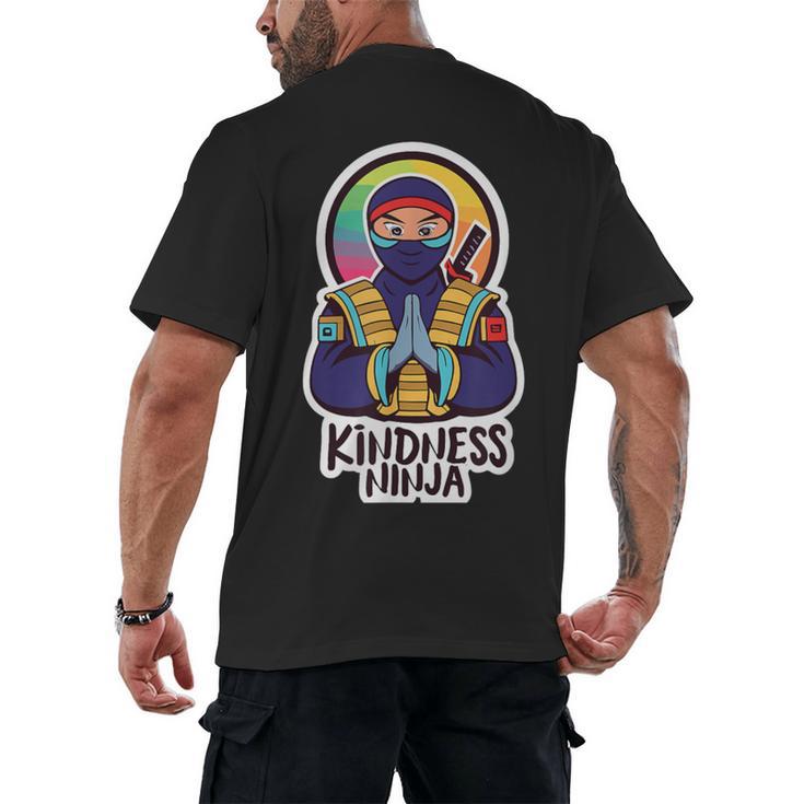 Anti Bullying Kindness Ninja School Teacher Student Men's Back Print T-Shirt