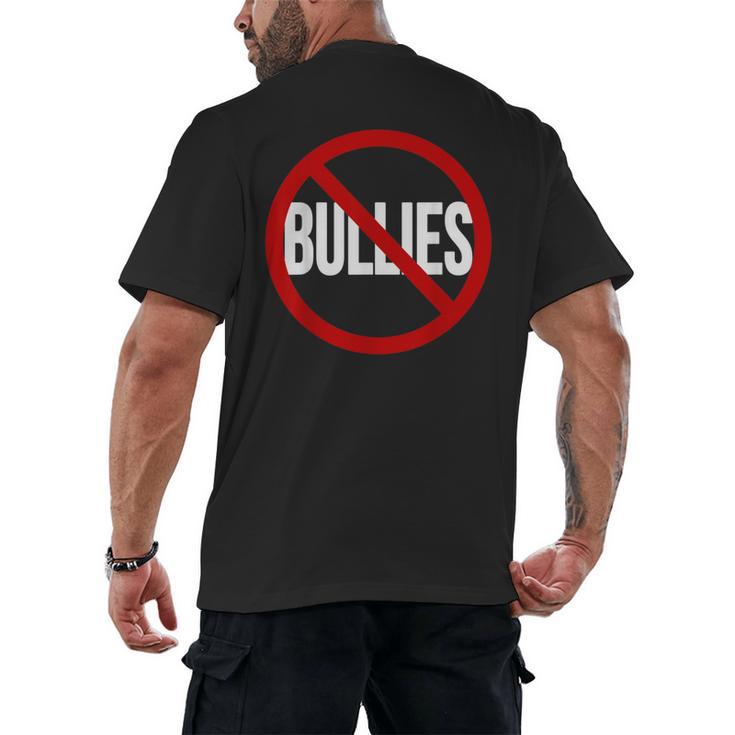 Anti Bullying No Bullies School Teacher Student Kindness Men's Back Print T-Shirt