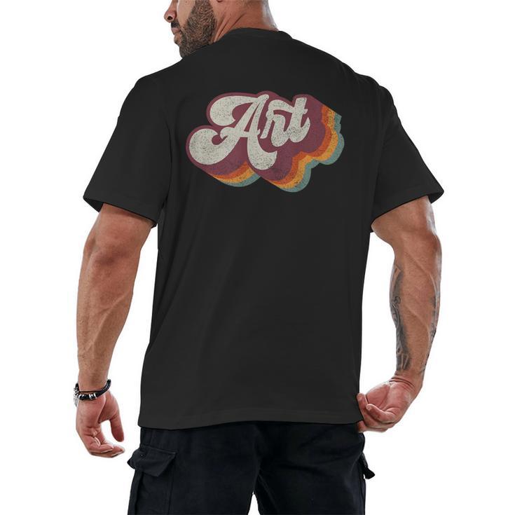 Art Teacher Back To School Men's Back Print T-Shirt