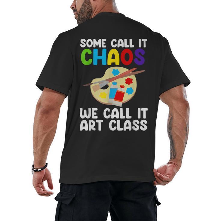 Art Teacher For Men Women Art Teacher Appreciation Men's Back Print T-Shirt