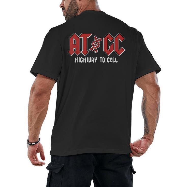 ATGC Teacher Student Biology Men's Back Print T-Shirt