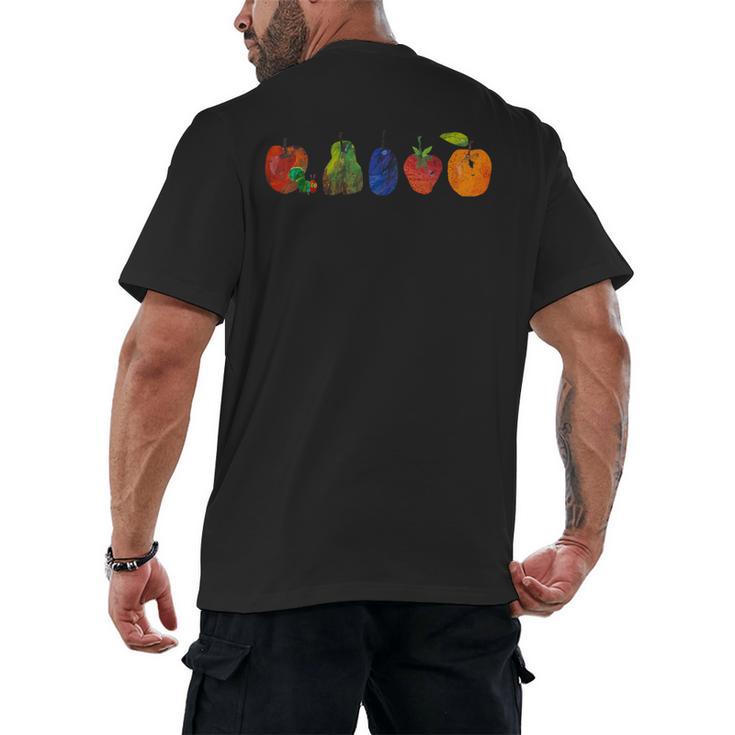 Back To School Cute Hungry Lover Fruits Teacher Men's Back Print T-Shirt