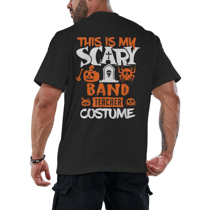 Band Teacher Halloween Shirt Costume School Marching Band For Men Women Men's Back Print T-Shirt