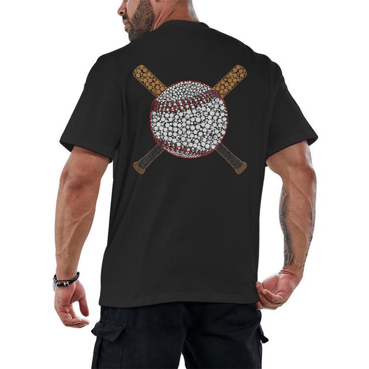 Baseball Happy Dot Day Shirts For Kids Men Women Teacher Men's Back Print T-Shirt