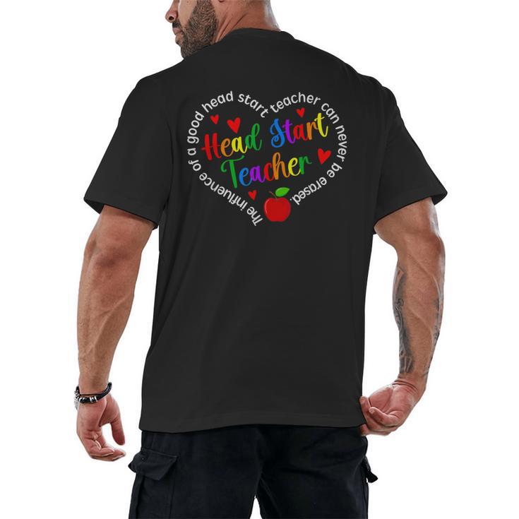 Best Head Start Teacher Early Head Start Teachers Men's Back Print T-Shirt