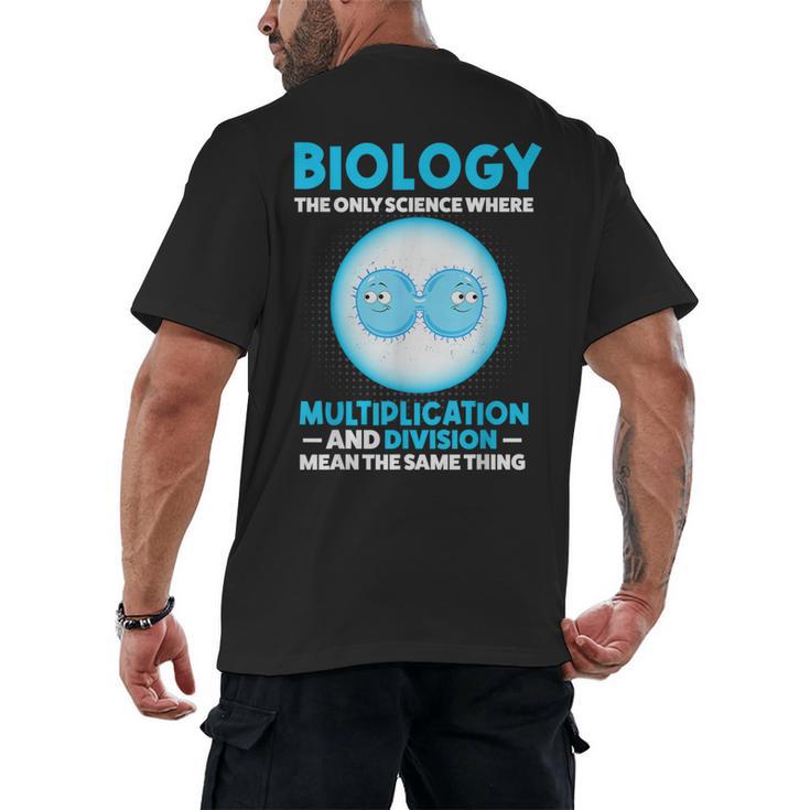 Biology Facts Science Teacher Student Biologist Men's Back Print T-Shirt
