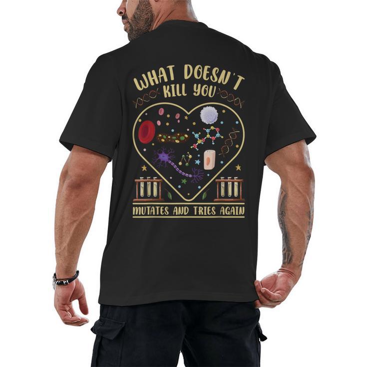 Biology Teacher Men's Back Print T-Shirt