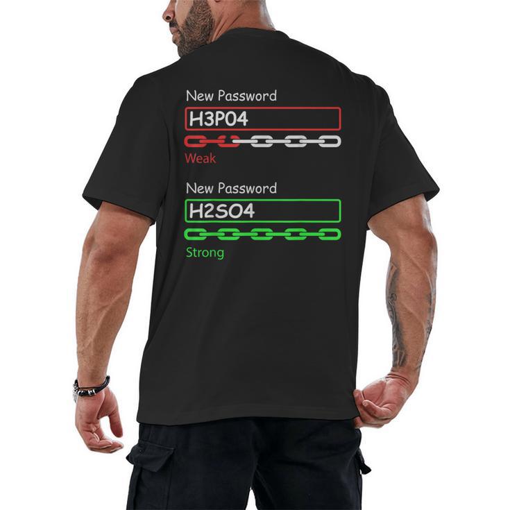 Chemist Science Teacher Student Chemistry Men's Back Print T-Shirt
