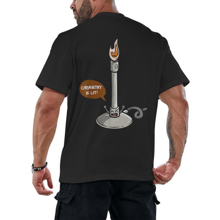 Chemistry Burner Science Lover Biology Chemistry Teacher Men's Back Print T-Shirt