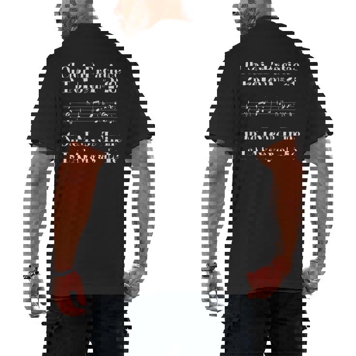 Choir Teacher Shirt Choir Director Vocal Men&#x27;s Back Print T-Shirt