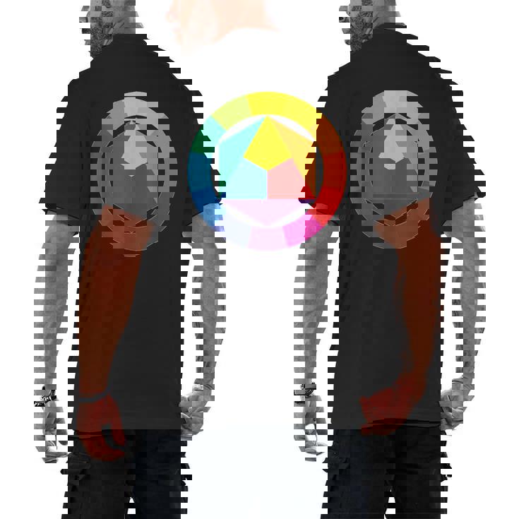 Color Wheel Palette Shirt Artist Painter Art Teacher Tshirt Men&#x27;s Back Print T-Shirt