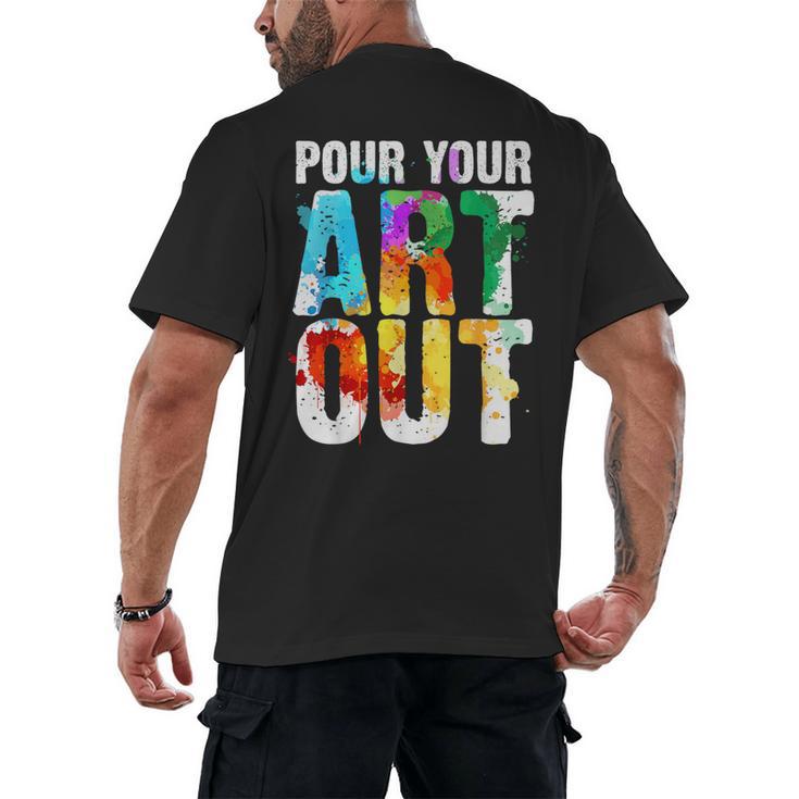 Cool Artist For Men Women Painter Art Teacher Paint Artists Men's Back Print T-Shirt