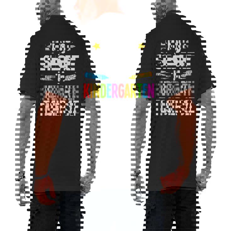 Cool Kindergarten Teacher Art For Men Women Preschool Kinder Men&#x27;s Back Print T-Shirt