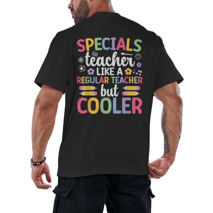 Cool Specials Teacher Specials Team Specials Squad Men's Back Print T-Shirt