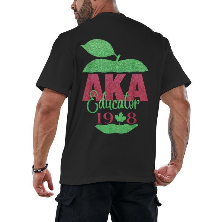 Cute Pretty Educators & Teacher Aka Educator Men's Back Print T-Shirt