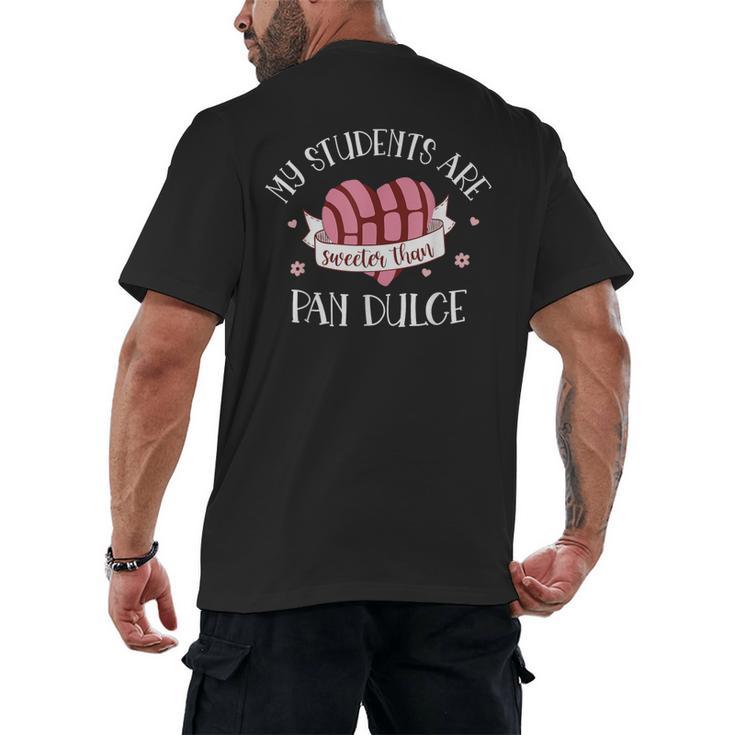 Cute Spanish Teacher Dual Language Bilingual Teacher Men Women Men's Back Print T-Shirt