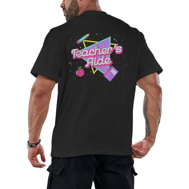 Cute Teacher's Aide Shirt 80's 90's Back To School For Men Women Men's Back Print T-Shirt