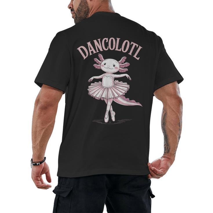 Dancolotl Ballerina Axolotl Ballet Dance Teacher Men's Back Print T-Shirt