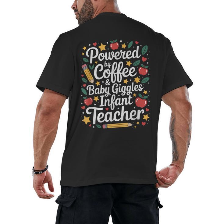 Daycare Provider Infant Teacher Quotes Toddler Teaching Men's Back Print T-Shirt