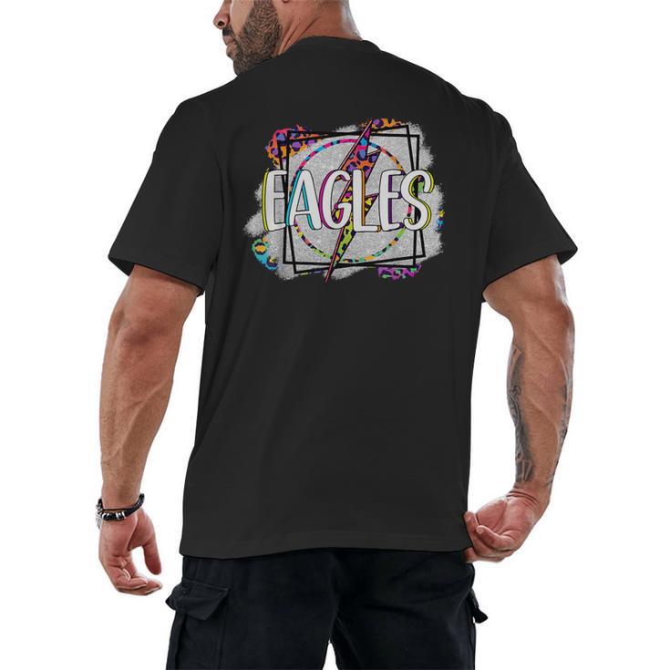 Eagles Teacher School Sports Fan Team Spirit Men's Back Print T-Shirt
