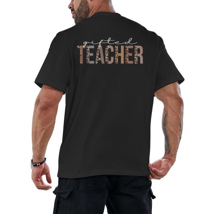Ed Teacher Leopard Appreciation For Women For Work Men's Back Print T-Shirt, trending gift Ed Teacher Leopard Appreciation For Women For Work Men's Back Print T-Shirt, trending gift