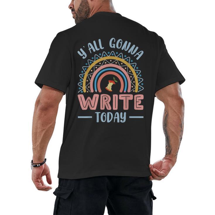 ELA English Teacher Men's Back Print T-Shirt