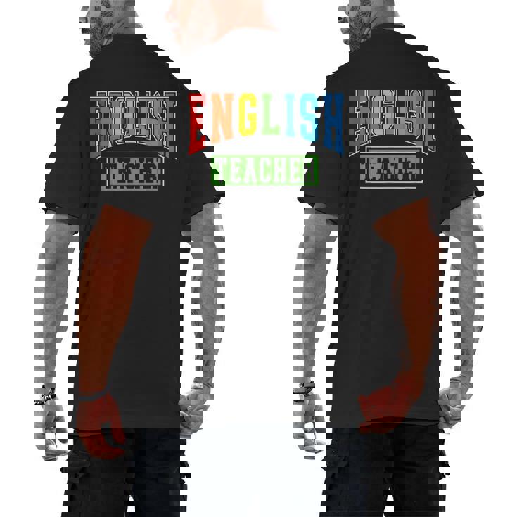 English Teacher Men Women Grammar Class English Teacher Men&#x27;s Back Print T-Shirt