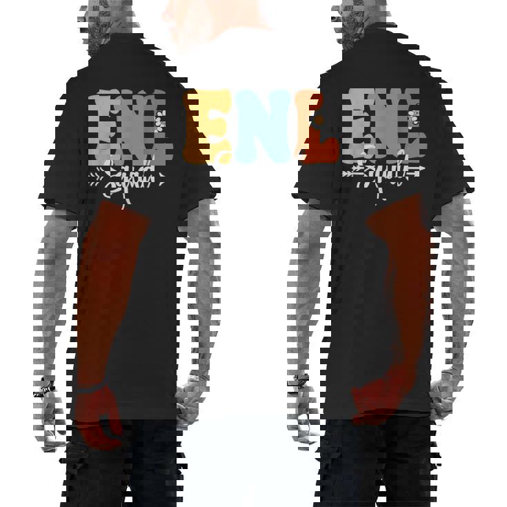 ENL Squad Back To School Teachers Students ENL Crew Men Women Girls Kids Men&#x27;s Back Print T-Shirt