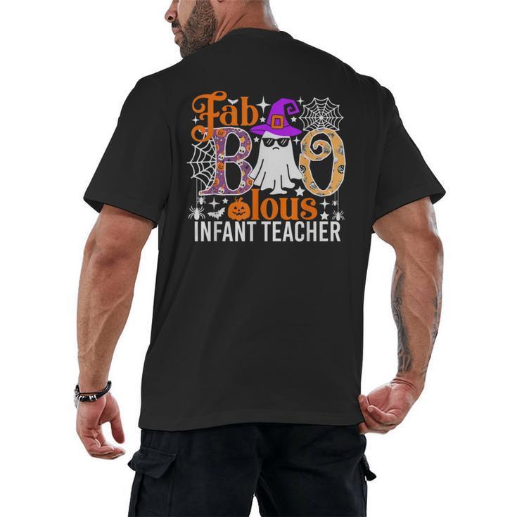 Fab Boo Lous Infant Teacher Halloween Costume Men's Back Print T-Shirt