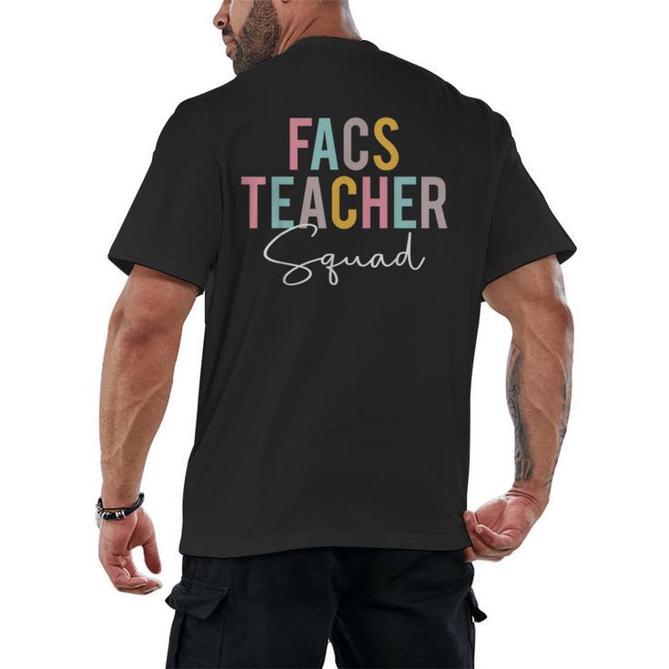 FACS Teacher Squad Colorful Appreciation Day Back To School Men Women Girls Kids Men's Back Print T-Shirt