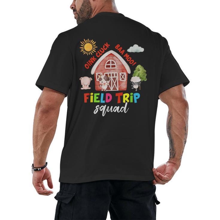 Farm Field Trip Squad Field Day 2025 Teachers Students Men's Back Print T-Shirt