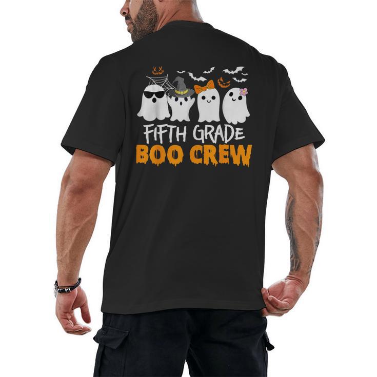 Fifth Grade Boo Crew Halloween Teacher Costume Men's Back Print T-Shirt