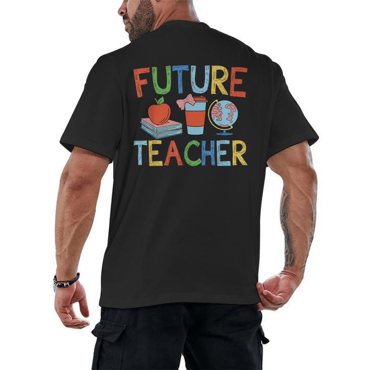 Future Teacher Costume For Kids Girls Boys Men Women Men's Back Print T-Shirt