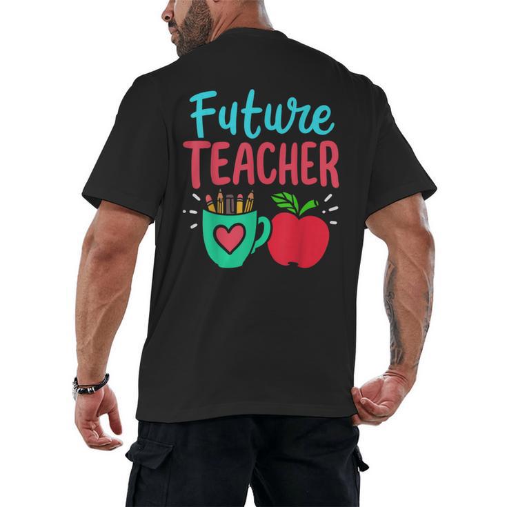 Future Teacher Education Student Men's Back Print T-Shirt