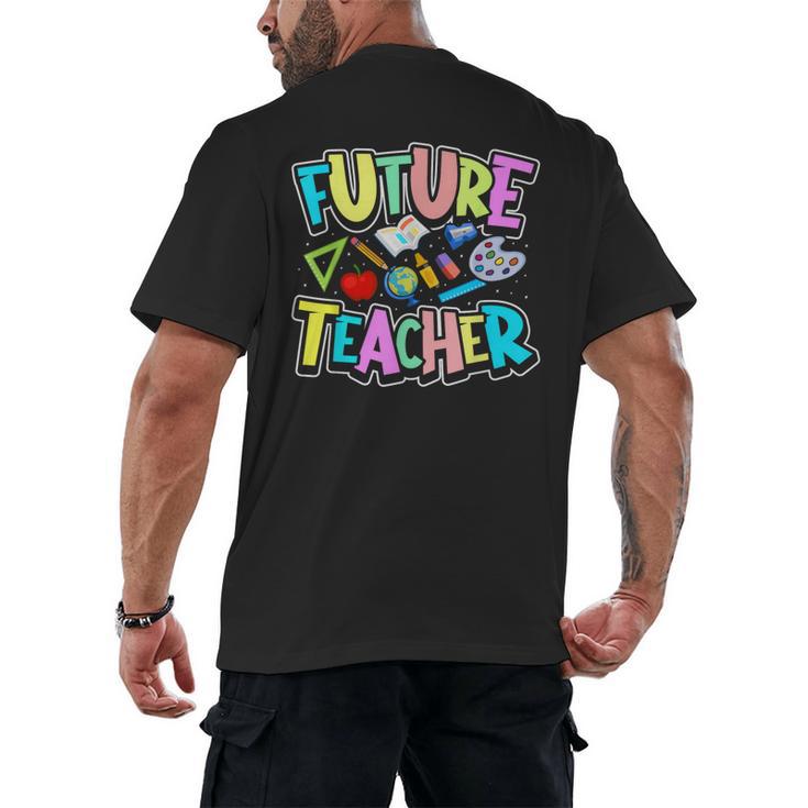 Future Teacher Kid's Career Men's Back Print T-Shirt