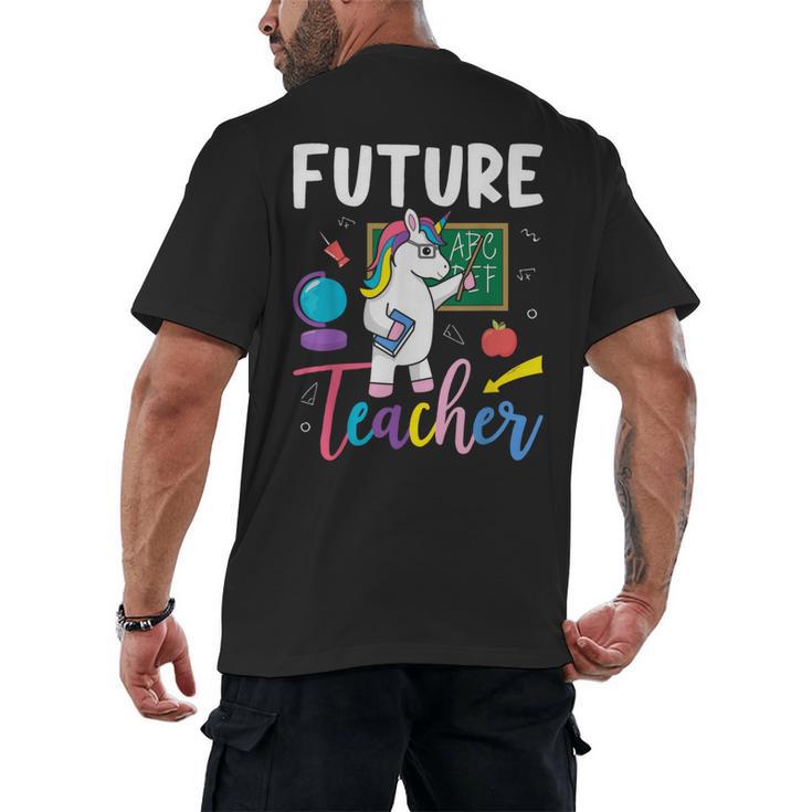 Future Teacher School Teacher Female Men's Back Print T-Shirt
