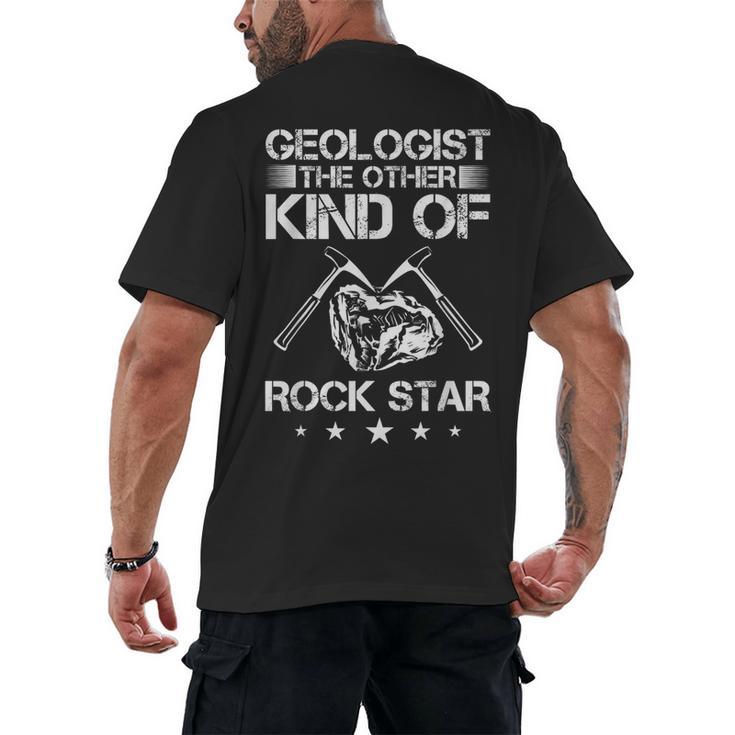 Geology Outfit Geology Teacher Geology Department Geologist Men's Back Print T-Shirt
