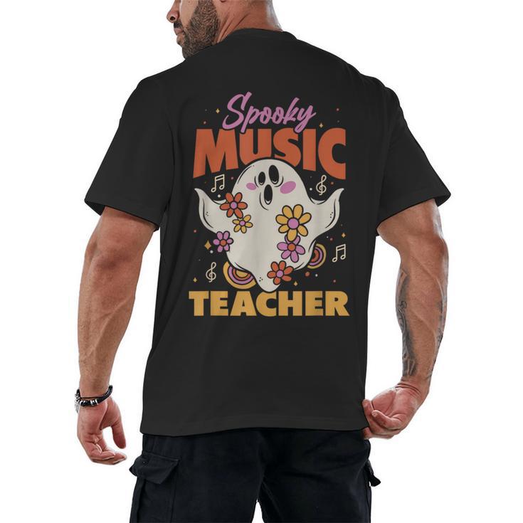 Groovy Faboolous Spooky Music Teacher Halloween Men Women Men's Back Print T-Shirt