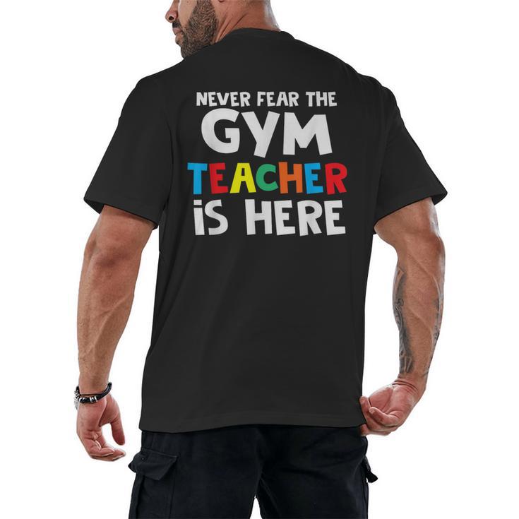 Gym Teacher Back To School Teacher Shirts For Men Women Girls Kids Men's Back Print T-Shirt