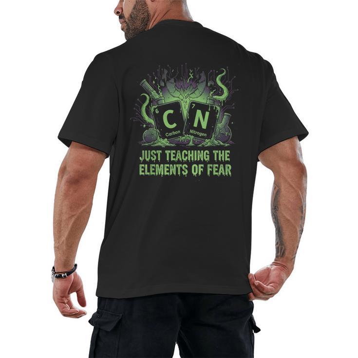 Halloween 67 Meme Science Chemistry Teacher Periodic Table Men's Back Print T-Shirt