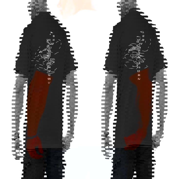 Halloween Ballet Mummy Ballerina Spooky Dance Teacher Women Men&#x27;s Back Print T-Shirt