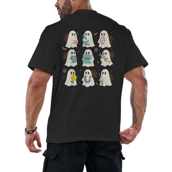 Halloween Science Teacher Student Ghost Laboratory Men Women Men's Back Print T-Shirt