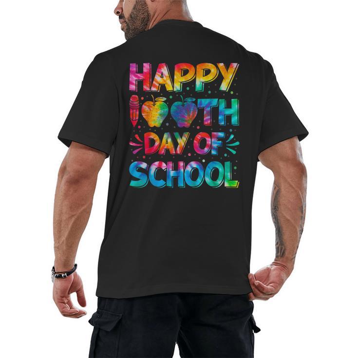 Happy 100th Day Of School Teacher Student 100 Days Tie Dye Men Women Kids Men's Back Print T-Shirt