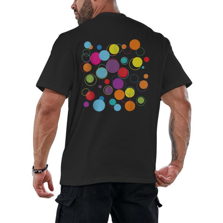 Happy Dot Day Colorful Polka Dot Art Teacher Student Kids Men's Back Print T-Shirt