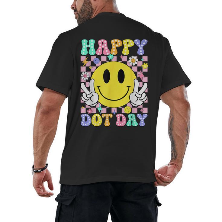 Happy Dot Day Shirts Teacher Student Girls Kids Smile Face Men's Back Print T-Shirt
