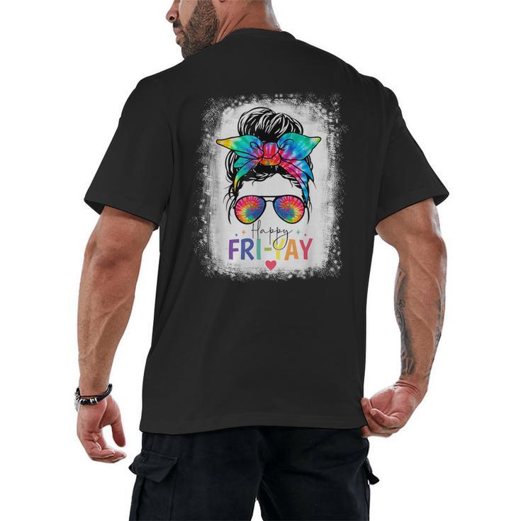 Happy Fri-Yay Friday Teacher Life Happy Friday Men's Back Print T-Shirt