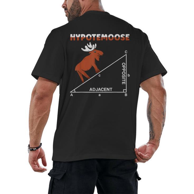 Hypotemoose Mathematics Teacher Mathematician Math Geek Men's Back Print T-Shirt